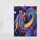 himmlische Drachen-Postkarte Postkarte (Vorne/Hinten)
