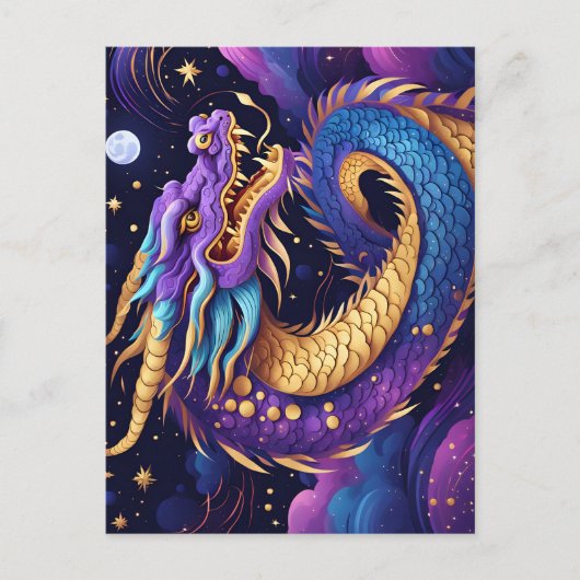 himmlische Drachen-Postkarte Postkarte (Vorderseite)