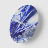 Himmlische Drift Runde Wanduhr (Winkel)