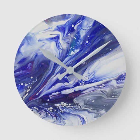 Himmlische Drift Runde Wanduhr (Vorderseite)