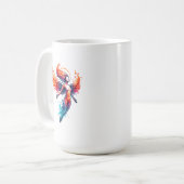 Himmlische Eisgöttin des Feuers Kaffeetasse (Vorderseite Links)