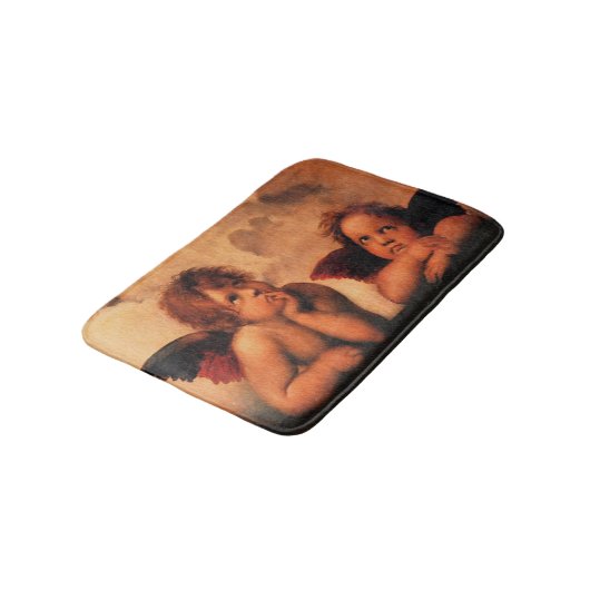 Himmlische Engel-Kunst RAPHAEL Badematte (Schrägansicht)