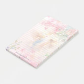 Himmlische Engel Lined Monogram Post-it Klebezettel (angewinkelt)