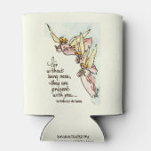 Himmlische Engel mit Sprichwort Comfort Sketch Dosenkühler (Rückseite)