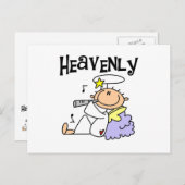 Himmlische Engel-T - Shirt und Geschenke Postkarte (Vorne/Hinten)