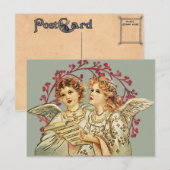 Himmlische Engelsänger Postkarte (Vorne/Hinten)