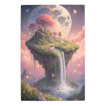 Himmlische Fantasy-Wasserfallinsel Lebendig