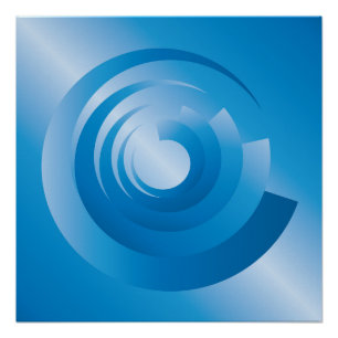 Himmlische Farben wirbeln Poster