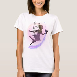 Himmlische Fee – Ätherische feminine Fantasie-Kuns T-Shirt