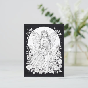 Himmlische Fee - Male Deine eigene Postkarte