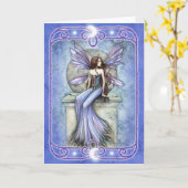 Himmlische feenhafte leere Gruß-Karte Karte (Gelbe Blume)