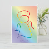 Himmlische Feier-Einladungen Einladung (Stehend Vorderseite)