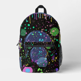 Himmlische Feiern: Maximalistische abstrakte Kunst Bedruckter Rucksack