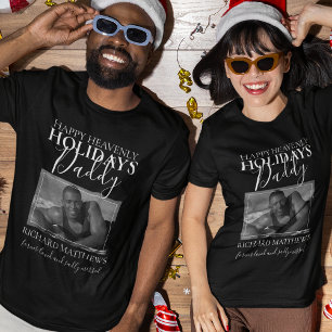 Himmlische Feiertage Daddy Foto-Erinnerungs-T-Sh T-Shirt