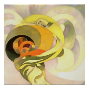 Himmlische florale Abstrakte Calla Lily Personific Poster