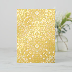 Himmlische Flower Power Folien-Notizkarte Folieneinladung