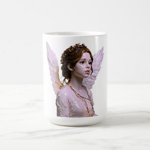 Himmlische Frauenillustration Kaffeetasse