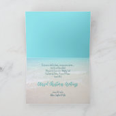 Himmlische Friedenspalme Baum Strand Weihnachten (Innenseite)