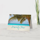 Himmlische Friedenspalme Baum Strand Weihnachten (Vorderseite)