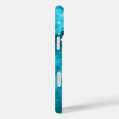 Himmlische funkelnde Aqua-Sterne Case-Mate iPhone Hülle (Rückseite / Rechts)