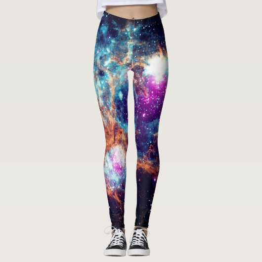 Himmlische Galaxie Leggings (Vorderseite)