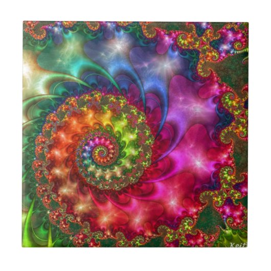 HIMMLISCHE GEHEIME MALEREI FLIESE (Vorderseite)