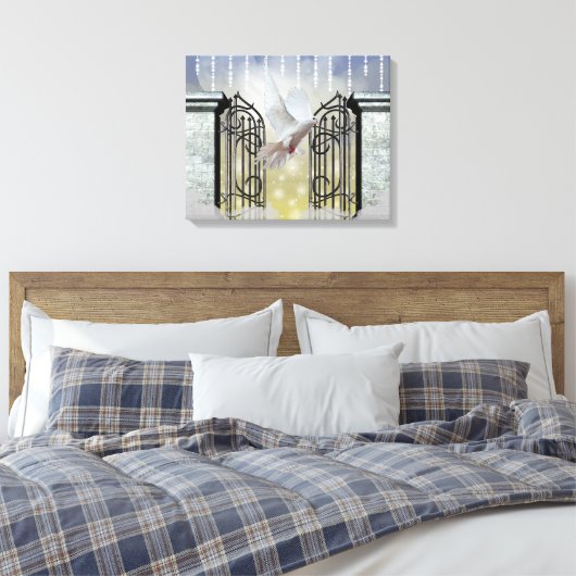 Himmlische gezogene Canvas Leinwanddruck (Insitu (Schlafzimmer))