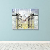 Himmlische gezogene Canvas Leinwanddruck (Insitu (Holzboden))