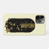 Himmlische Goldene Sterne Chic iPhone 11 Pro Hülle (Rückseite (Horizontal))
