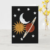 Himmlische Goldgeburtstags-Karte Karte (Gelbe Blume)