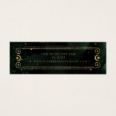 Himmlische Grün-Gold-Hochzeitsseite (Vorderseite)