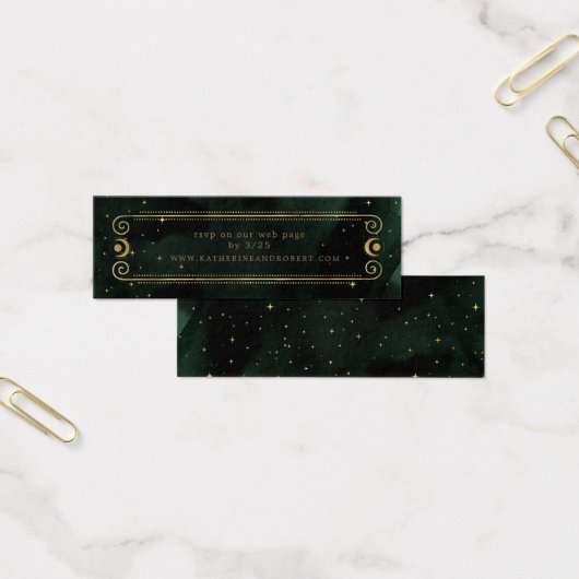 Himmlische Grün-Gold-Hochzeitsseite (Büro)