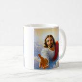 Himmlische Hand Jesus Kaffeetasse (VorderseiteRechts)