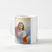 Himmlische Hand Jesus Kaffeetasse (Vorderseite Links)