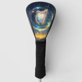 Himmlische Harfe der mondgebundenen Himmel.  Golf Headcover