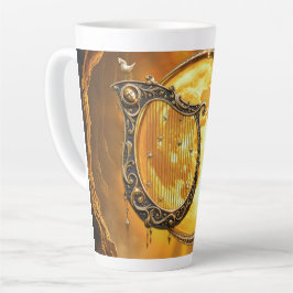 Himmlische Harfe des goldenen Mondes Milchtasse