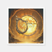 Himmlische Harfe des goldenen Mondes. Serviette (Vorderseite)