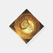 Himmlische Harfe des goldenen Mondes. Serviette (Ecke)