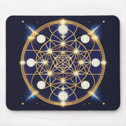 Himmlische Harmonie – Das Licht innerhalb des Gitt Mousepad (Vorne)
