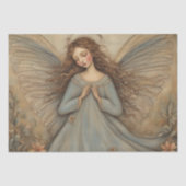 Himmlische Harmonie: Folk Art Angel Decoupage Seidenpapier (Vorderseite)