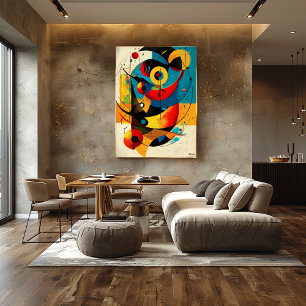 Himmlische Harmonie – Geometrischer Fluss der Mitt Poster