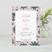 Himmlische Harmonie Hochzeit Einladung (Stehend Vorderseite)