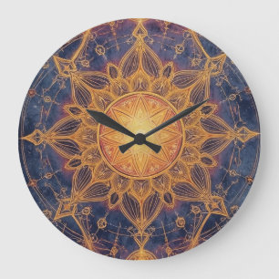 Himmlische Harmonie – Portal des heiligen Lichts Große Wanduhr