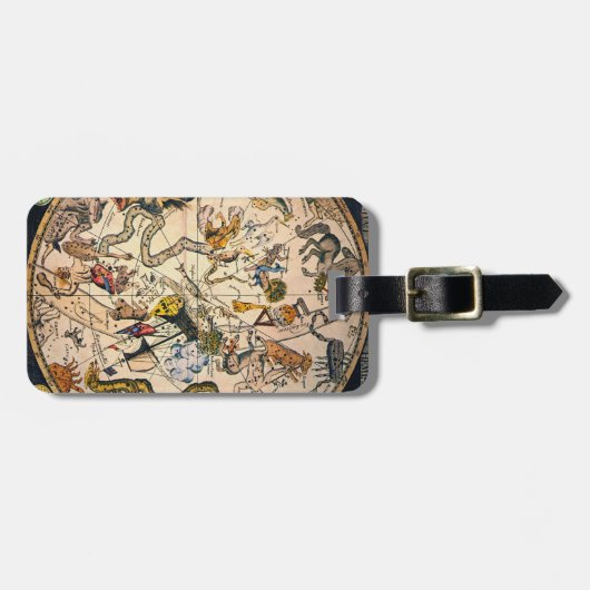 Himmlische Hemisphäre, 1790 Gepäckanhänger (Vorderseite horizontal)