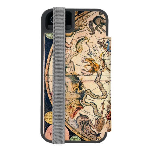 Himmlische Hemisphäre, 1790 Incipio iPhone Geldbeutel-Hülle (Folio Rückseite)