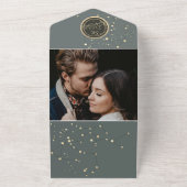 Himmlische Hochzeit All In One Einladung (Außenbereich)