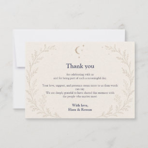 Himmlische Hochzeit Hochzeits-Dankeschön Notiz Dankeskarte