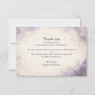 Himmlische Hochzeit Hochzeits-Dankeschön Notiz Dankeskarte