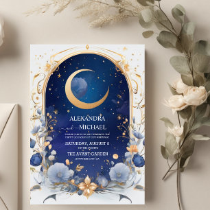 Himmlische Hochzeitsnacht mit Rahmen Traditionell Einladung