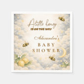 Himmlische Honigbiene-Baby-Party Serviette (Vorderseite)